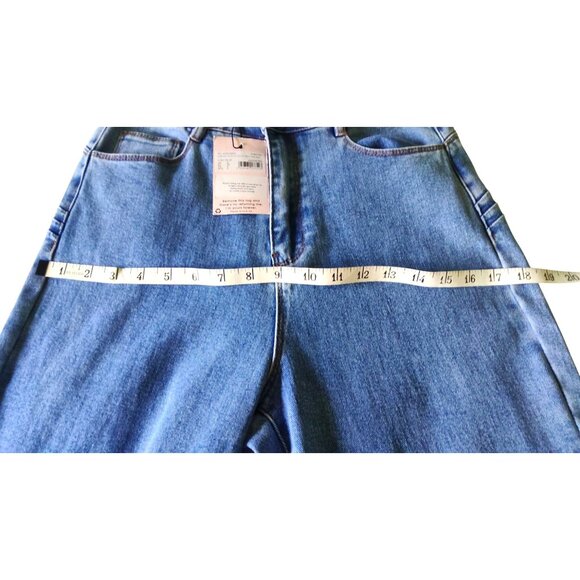Missguided Women's Size 4R Light Blue Comfort Stretch Sculpt Split Hem Jeans NWT - Picture 11 of 12